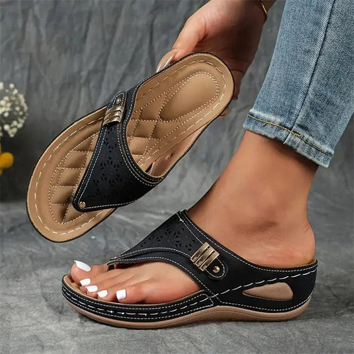 Atmungsaktive Keilsandalen :Stil & Halt für den ganzen Tag LUVIER DE