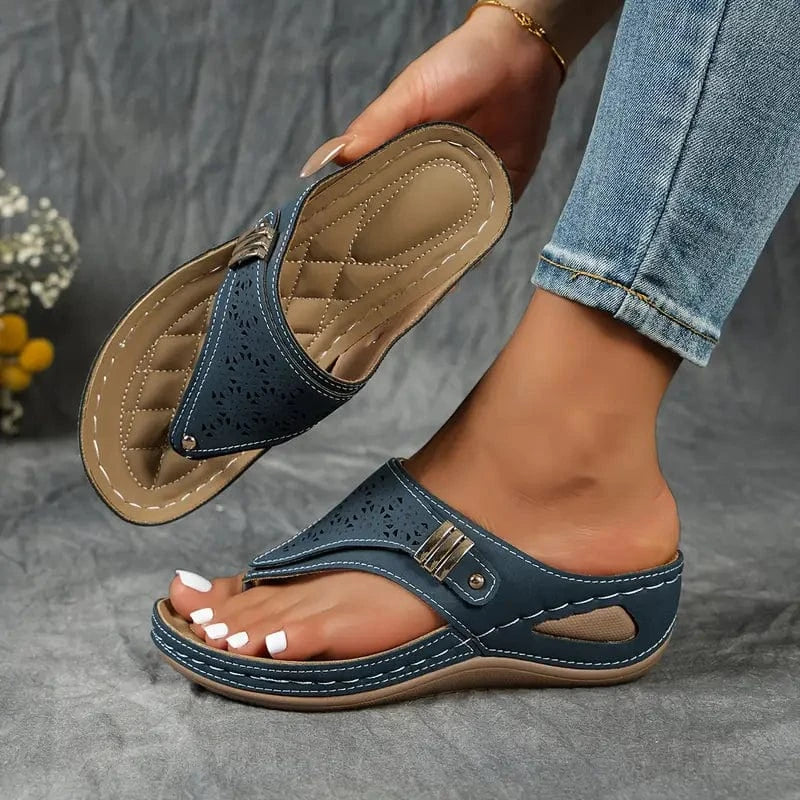 Atmungsaktive Keilsandalen :Stil & Halt für den ganzen Tag LUVIER DE